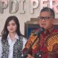 Konpers Sekjen PDIP Hasto Kristiyanto di DPP PDIP, Menteng